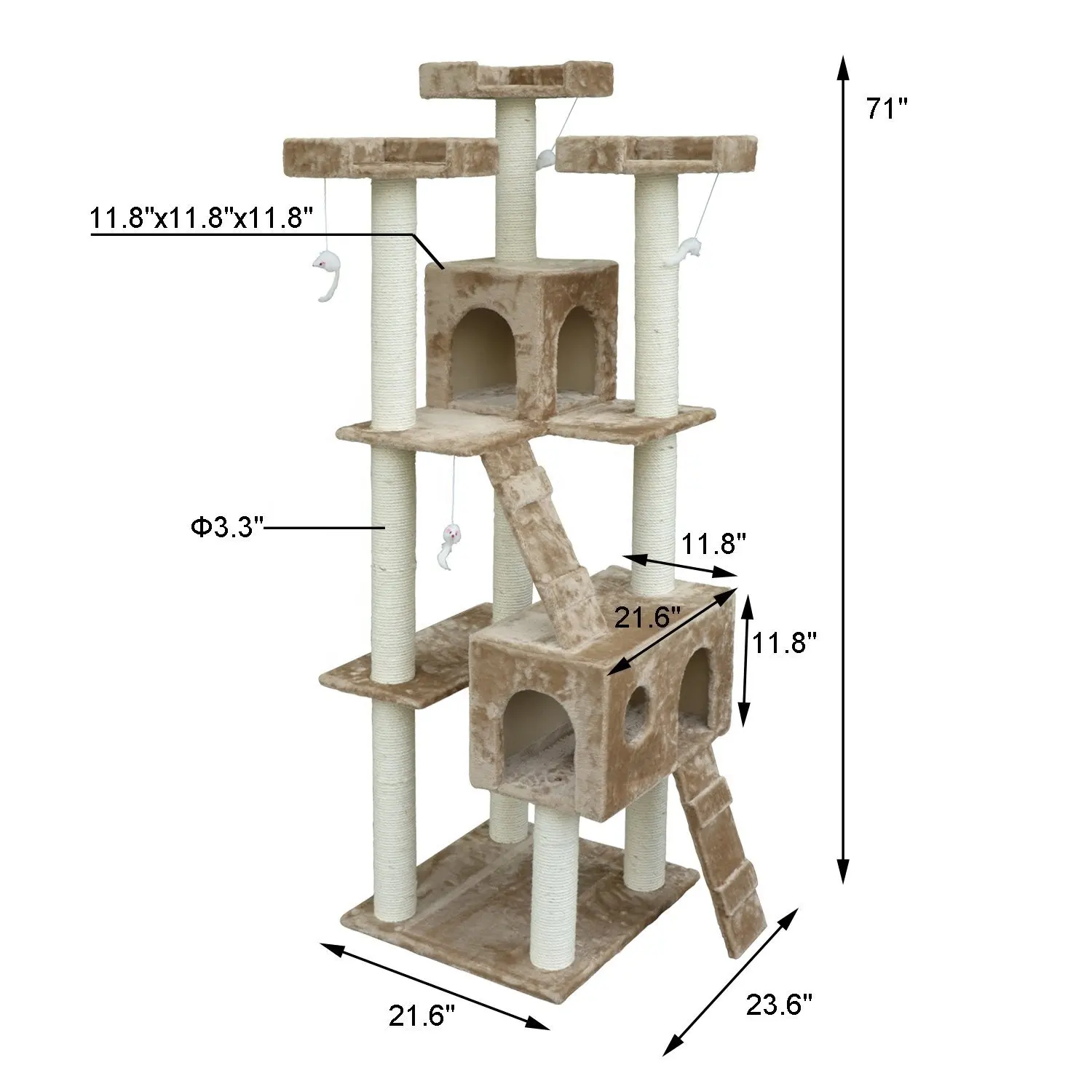 High Quality Modern Design Claw Shape Cat Scratcher Tree