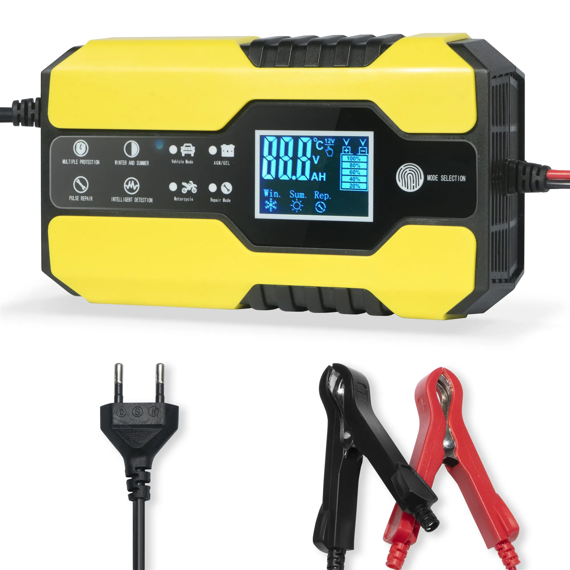 Portable 12V Lead Acid Battery Charger Motorcycle Car Battery Repair Tool Repair Charger battery Repair Charger