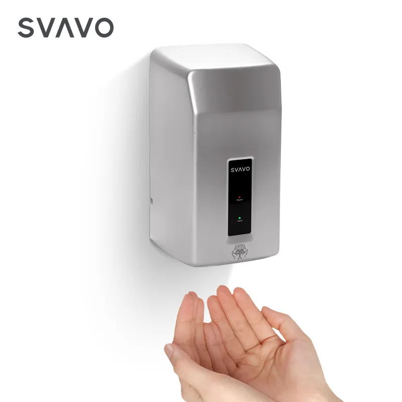 Compact Size Durable Sensor Infrared ABS Plastic Toilet Wall Mounted Automatic Touchless Hand Dryer