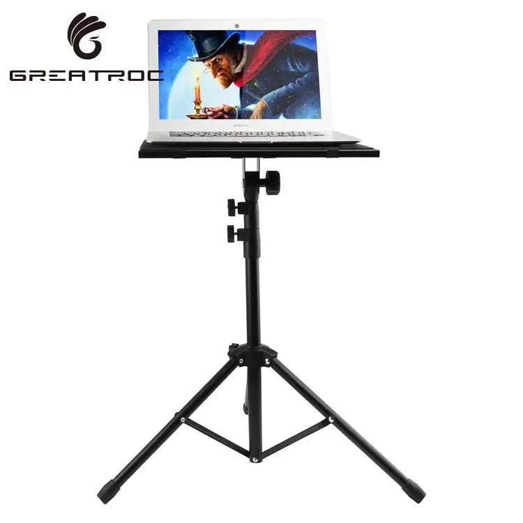 Great Roc Laptop Projector Tripod Stand Adjustable With 360 Degree Rotation Folding Floor Stand DJ Music Equipment Mount Holder