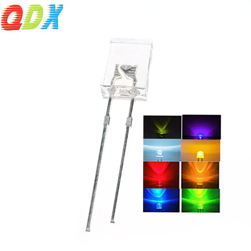 2*5*7mm Water Clear Lens Square slice Red Yellow Green Blue White 2*5*7mm Led Dip In Diode1000pcs/bag