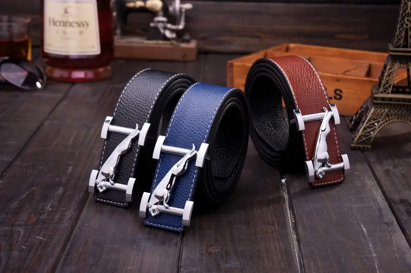 Belt With Buckle Wholesale Unisex Casual Pu Leather Belt With Slider Belt Buckle