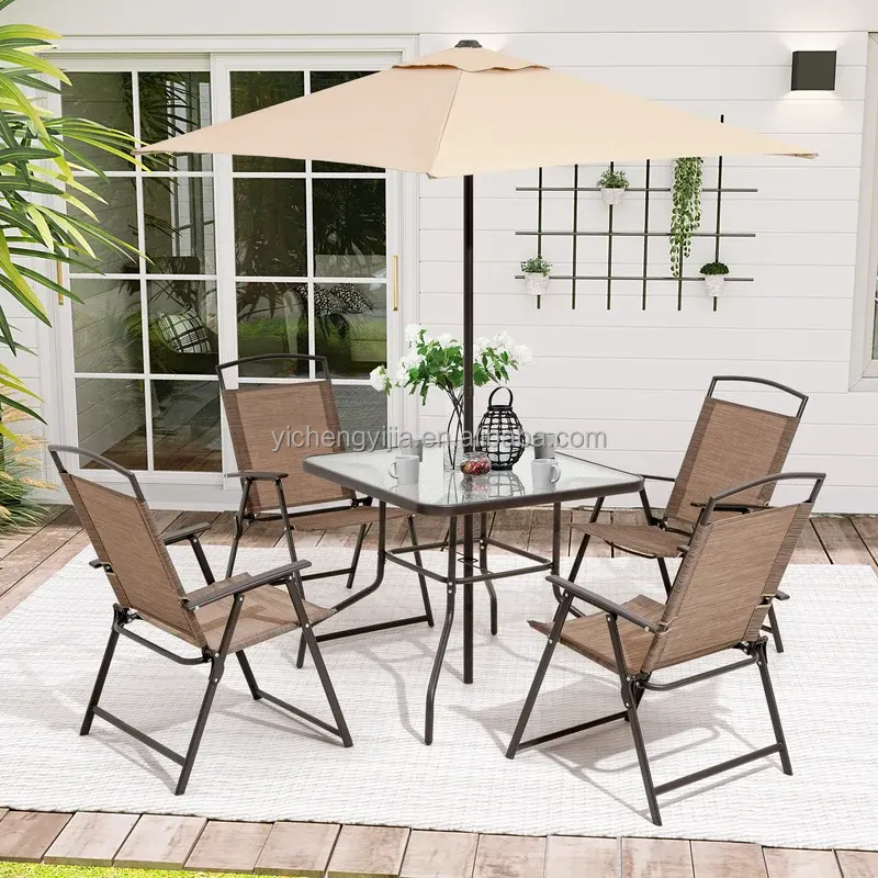 Outdoor Dining Sets 6 Piece Folding Patio Dining Set