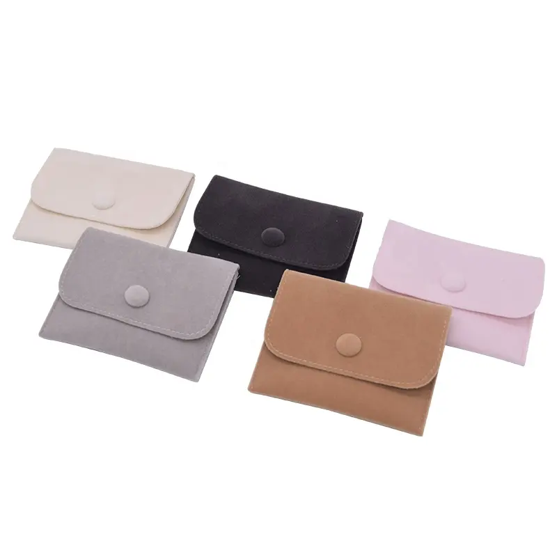 In Stock Small Velvet Cotton Design Jewelry Packing Pouch Jewelry Pouch