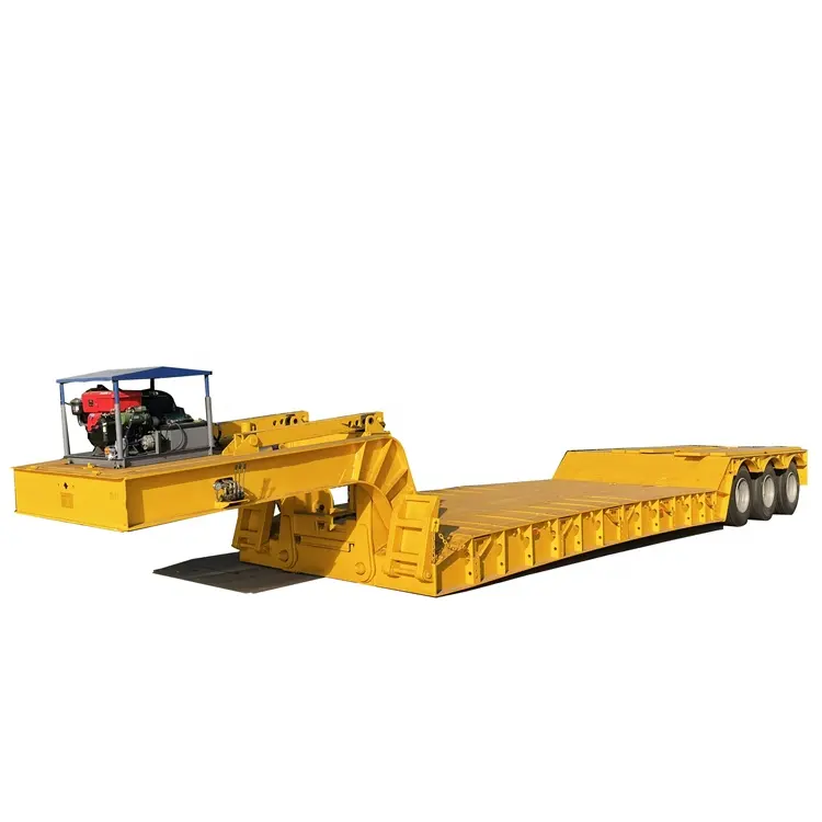 3Alexs Detachable Gooseneck Trailer Lowboy Excavator Trailer for Sale