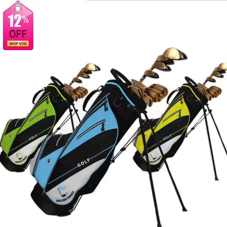 2019 hot selling Custom Embroidery logo Custom Nylon Material Golf Stand Bags