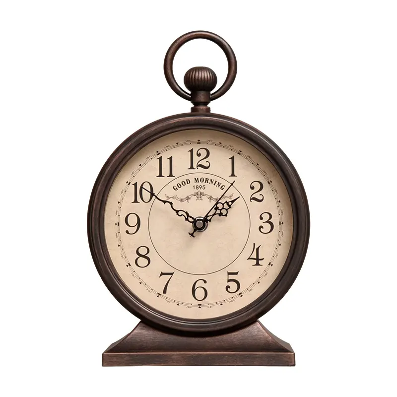 Настольные будильника в американском стиле ретро бесшумный роскошный настольный декор для спальни старомодные роскошные часы