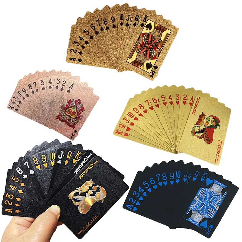 Карточная игра Печать Классическая Экологически чистая прочная 54 покерная карта, перерабатываемая роскошная бумага с логотипом, игральные карты спереди и сзади