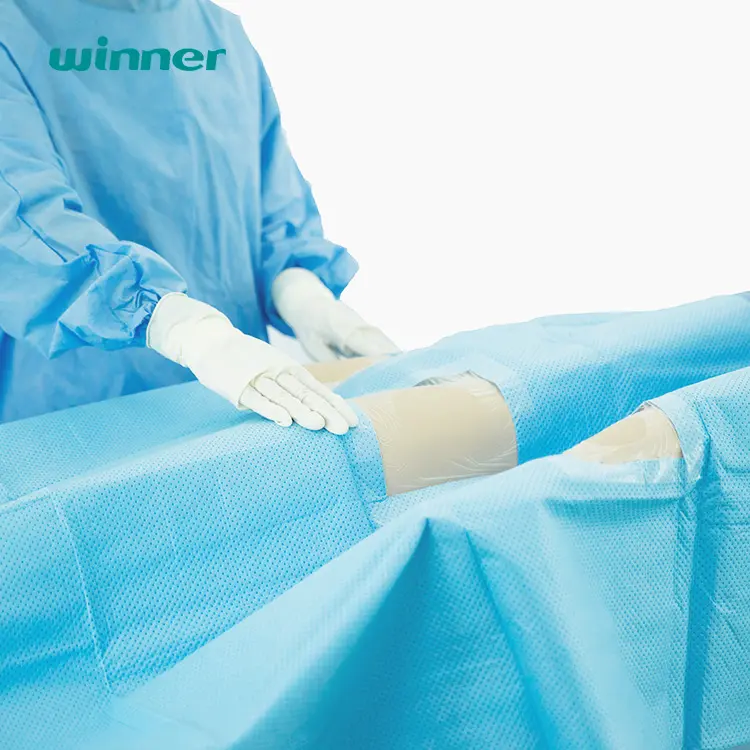 Surgical CAG Drape Wound Care Manufacturers Cerebral Angiography MRU Surgical Drape