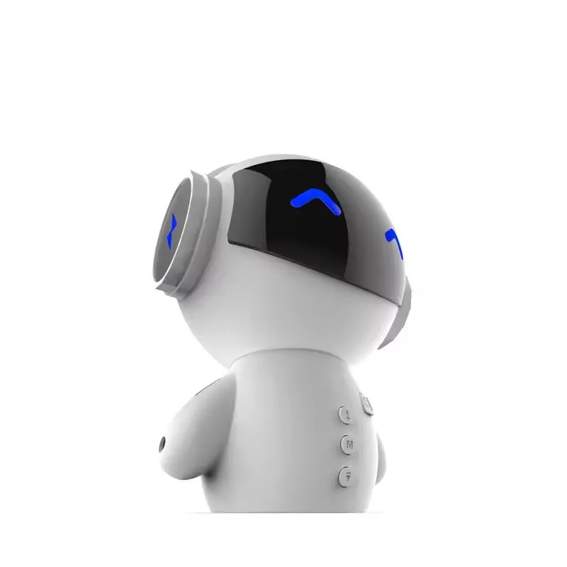 Vofull мини-будильник робот умный робот динамик перезаряжаемый беспроводной тяжелый бас Mp3 динамик