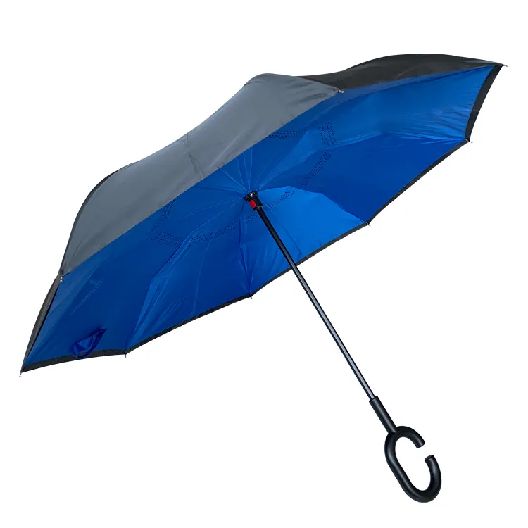 YS-8043 Reverse Inverted Umbrella Windproof Promotional Upside Down Umbrella