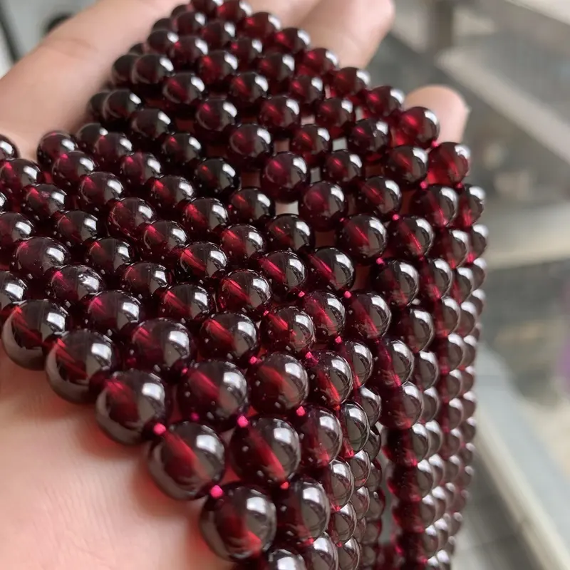 wholesale natural high quality gemstone stone beads 8MM garnet beads