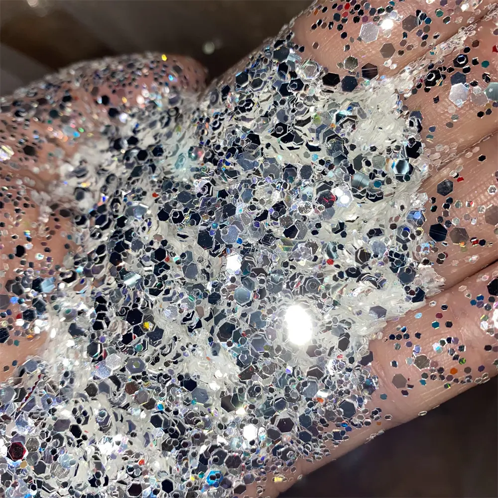 Эко-дружественных нетоксичные нейл-арта, алмазного порошка 8 видов цветов оптом ногтей блестящие хлопья пыли PET блестящая пудра для ногтей
