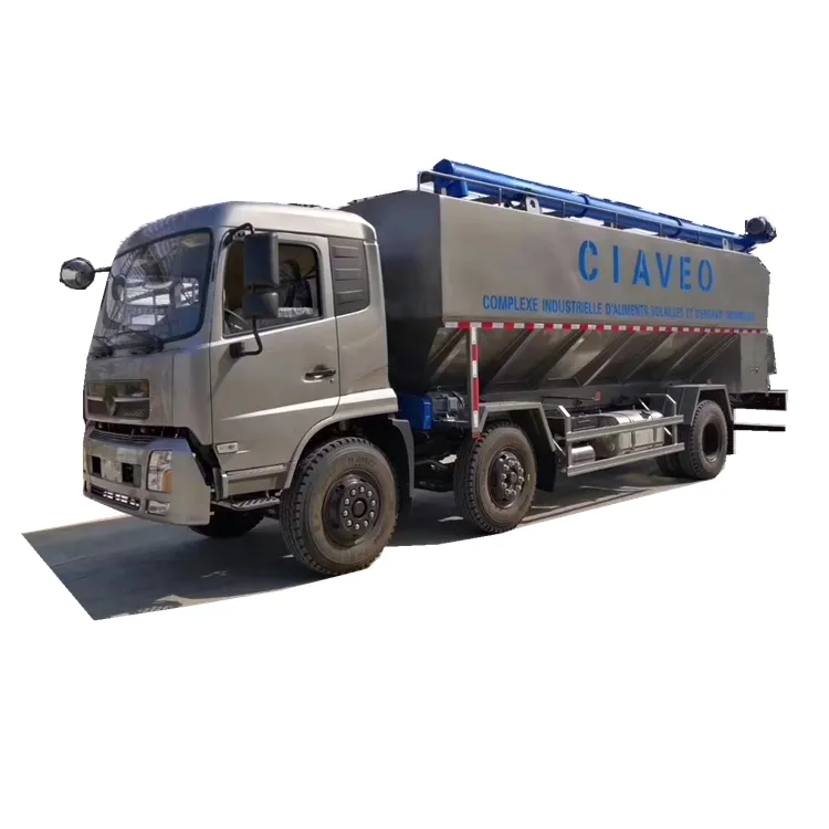 16 ton bulk feed truck/ 32m3 bulk feed transport truck with hydro auger