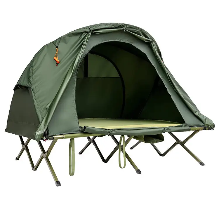 Двойная напольная палатка, непромокаемая, для рыбалки, кемпинга, кровать, наземная палатка, кровать для кемпинга