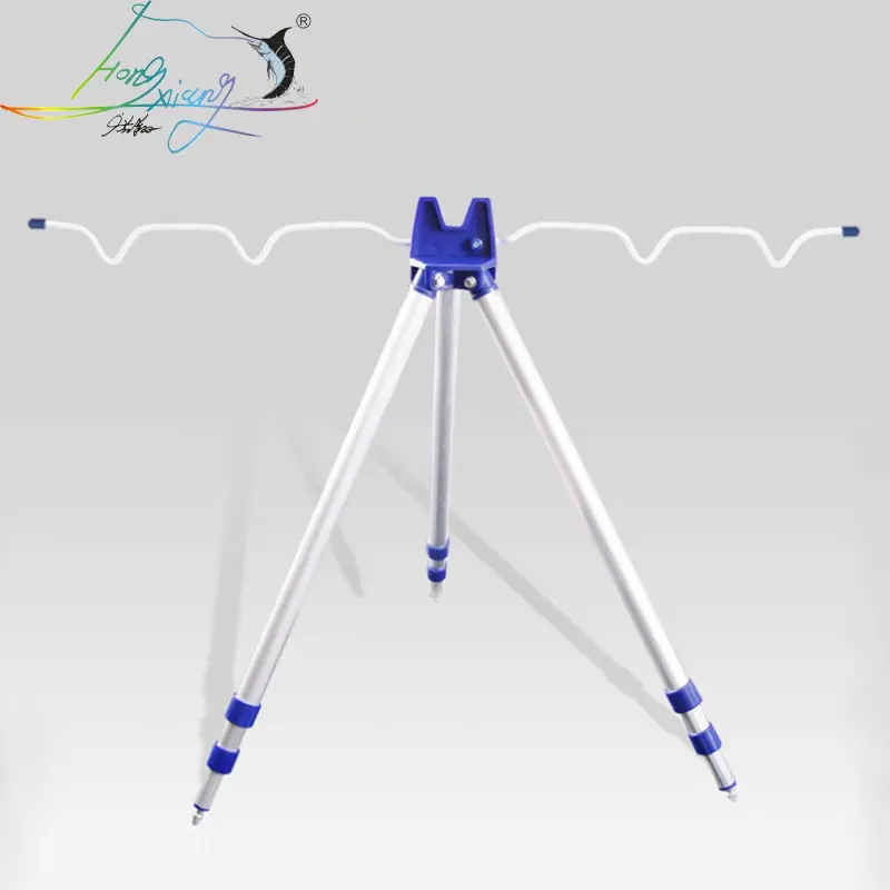 Fishing Rods Tripod Stand Rest for Sea Beach Coarse Shore Pier Tackle Telescopic