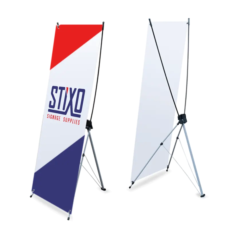 Wholesale Advertising Display X Shape Banner Display Fixed Cross Base Flying Flag Banner Stand