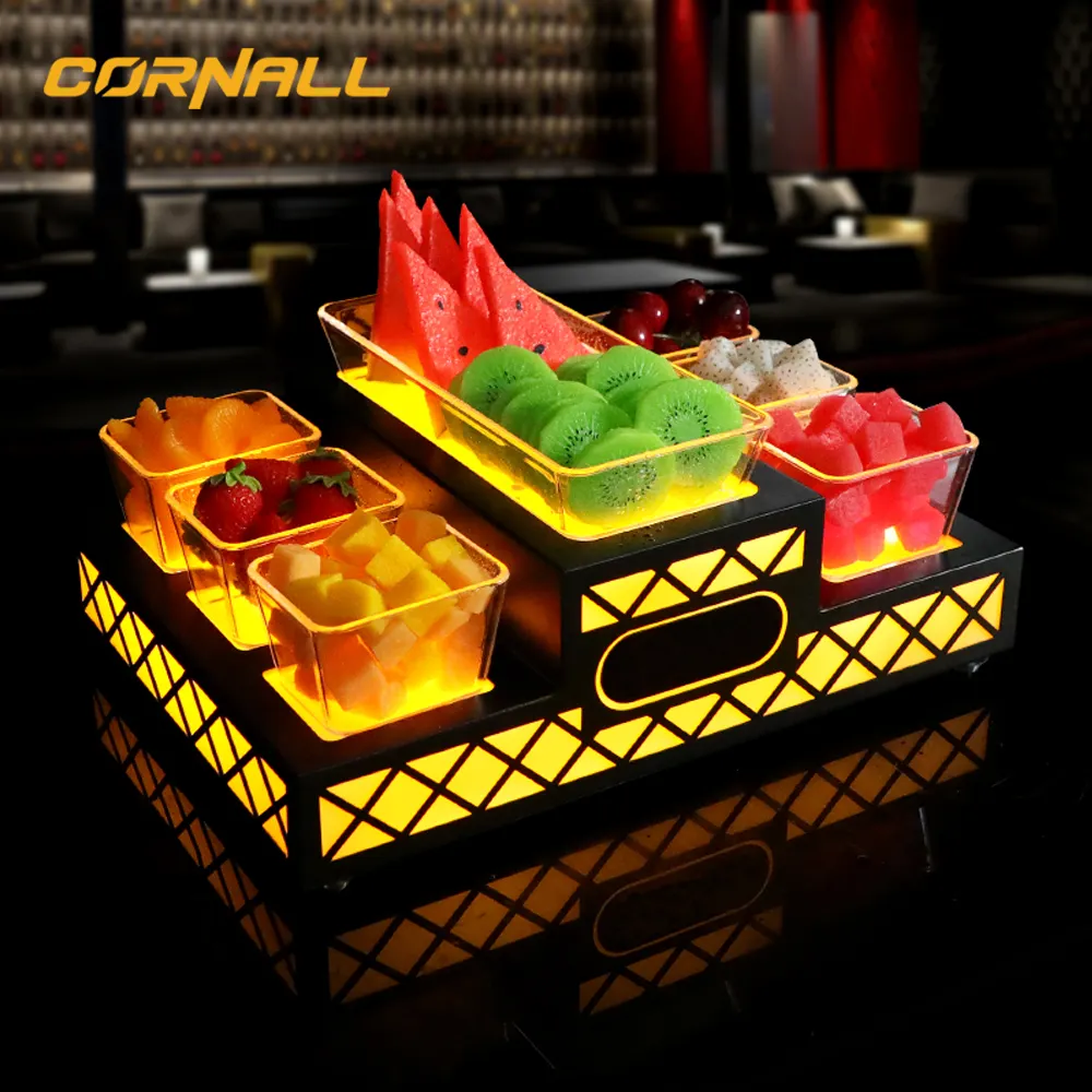 LED Fruit Tray Snack Serving Tray Fruit Plate