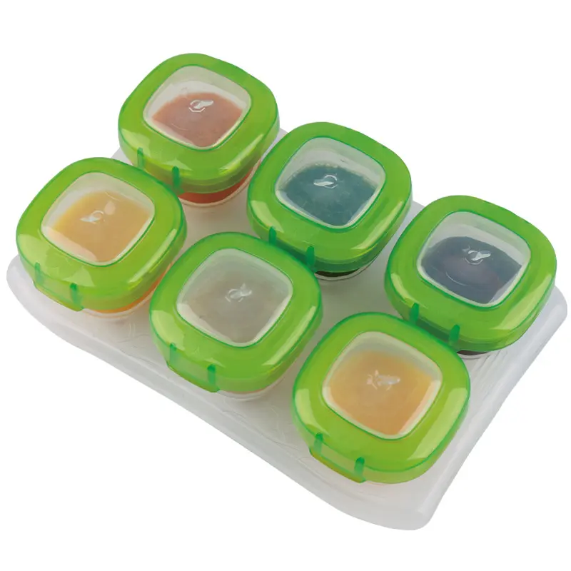 Children's Tableware Set 6pcs Package Frozen Sealed Compartment Complementary Portable Food Box