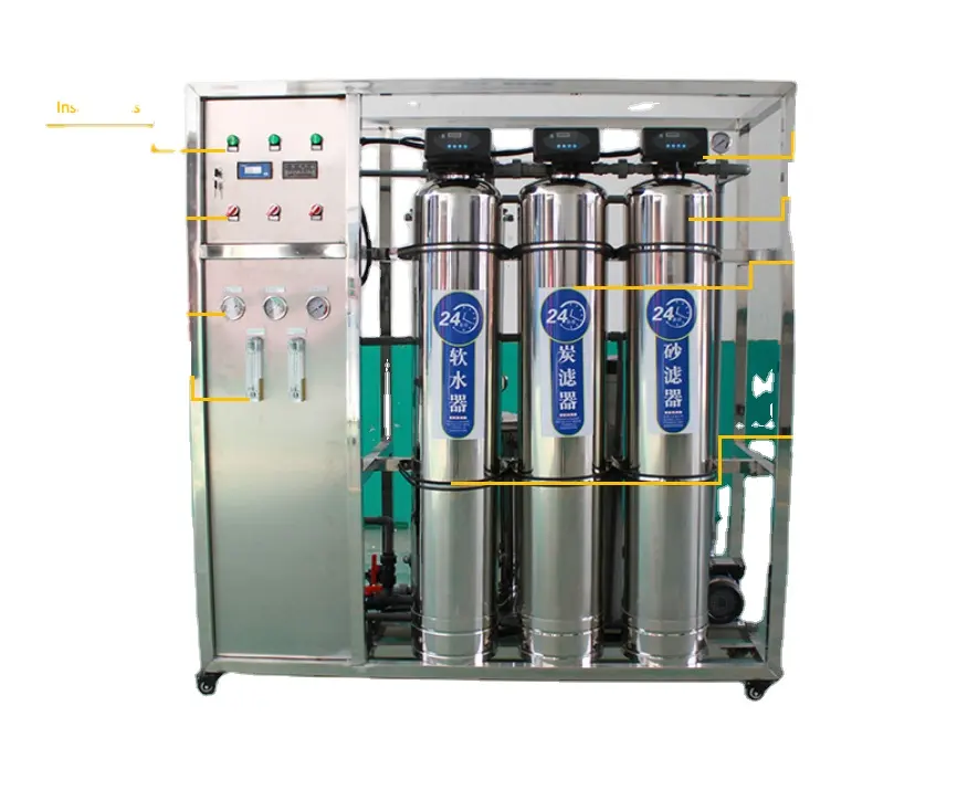 EWATER 500L/H Ro Systems Reverse Osmosis Pure Water Treatment Filtration Purification Plant