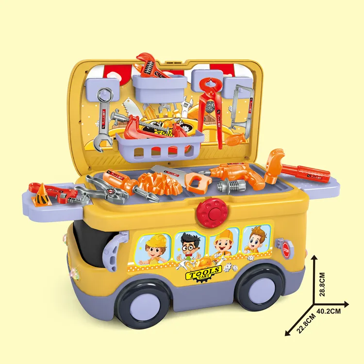Портативный пластиковый игрушечный набор инструментов для детей, игровой домик, игрушки