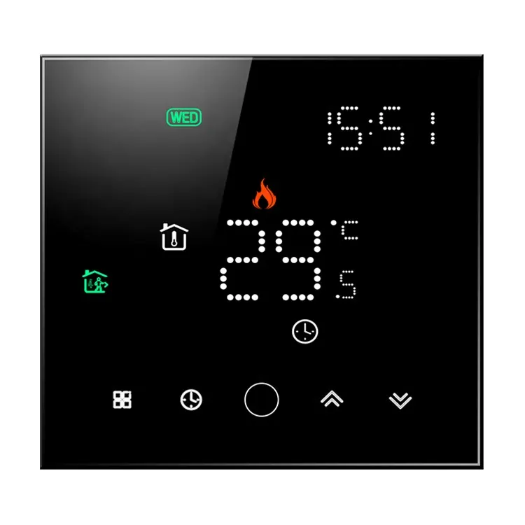 Нагреватель бойлера, светодиодный сенсорный экран, регулятор температуры в помещении, термостат для теплого пола