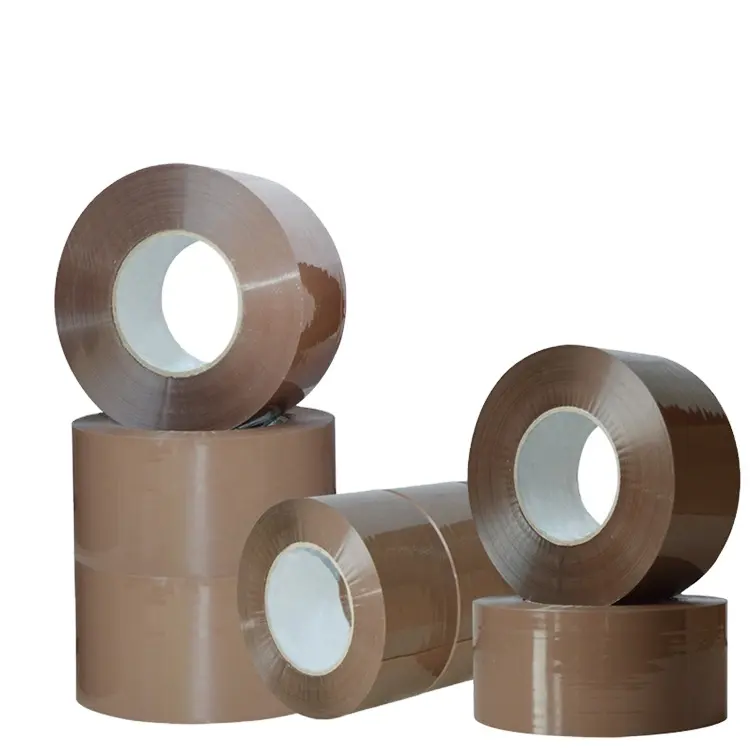 Customised Hot Sale German Bopp Opp Parcel Tape Brown Strong Adhesive low Noise Package Box Tape For Packing