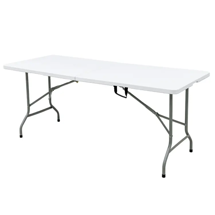 Wholesale white garden 6ft folding table outdoor garden plastic folding tables for event