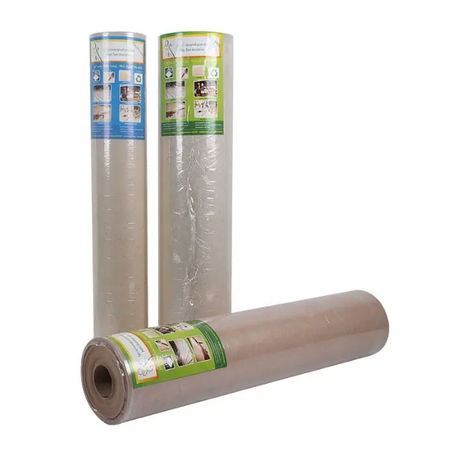 Laminated reinforced thick waterproof paper, heavy construction floor protection paper