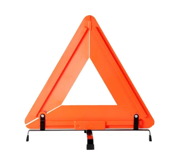 Безопасный дорожный отражатель, предупреждающие треугольные знаки для автомобилей, красный пластиковый складной отражающий треугольник предупреждения о дорожном движении