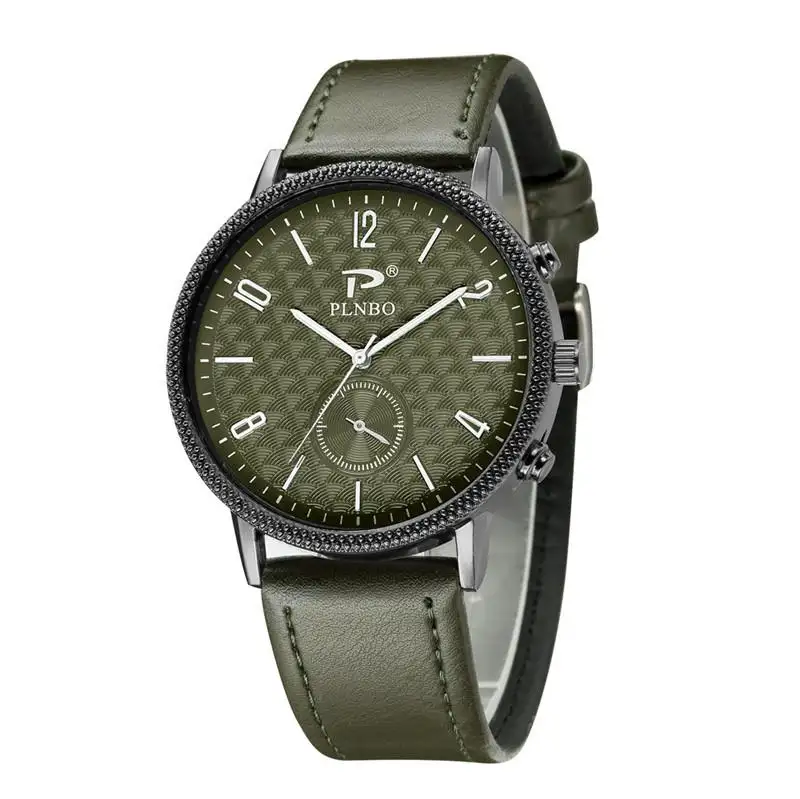 7030 простые деловые наручные часы известного бренда кожаные часы Мужские кварцевые часы Montre Homme