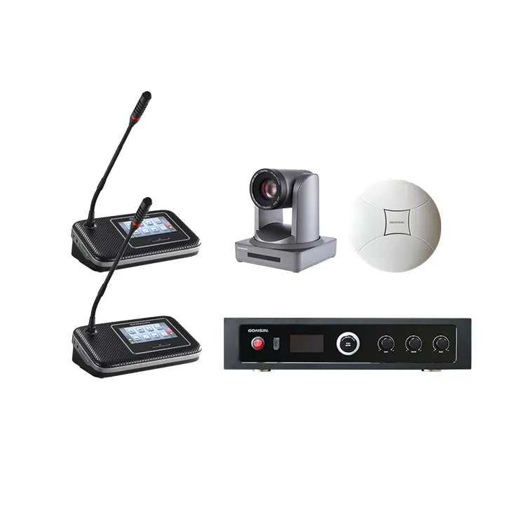 Микрофон для видеоконференций, микрофон для конференц-конференций 2,4 ГГц с зум-камерой для аудио, видео, конференц-зала