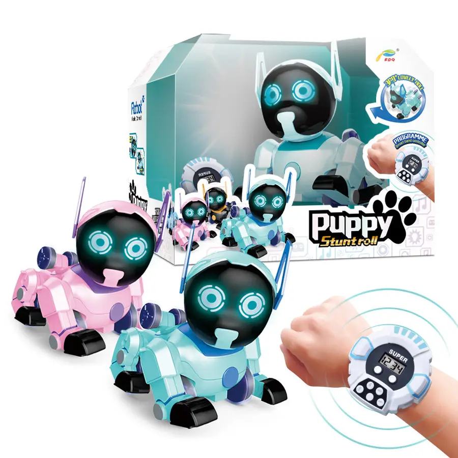 DF 2020 RC robot Intelligent puppy style dog with smart watch induction control for Kids radio control toys best selling product