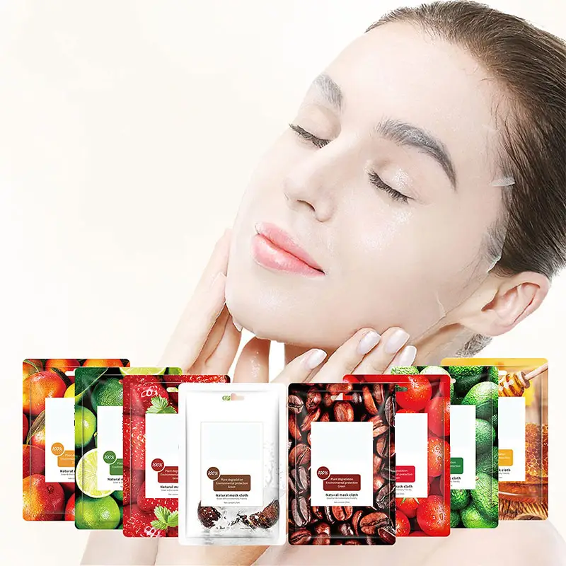 Частная торговая марка, Корея, лицевая маска, корейская косметика, органическое Очищение лица, фрукты, лист для ухода за кожей, маска, маска для лица