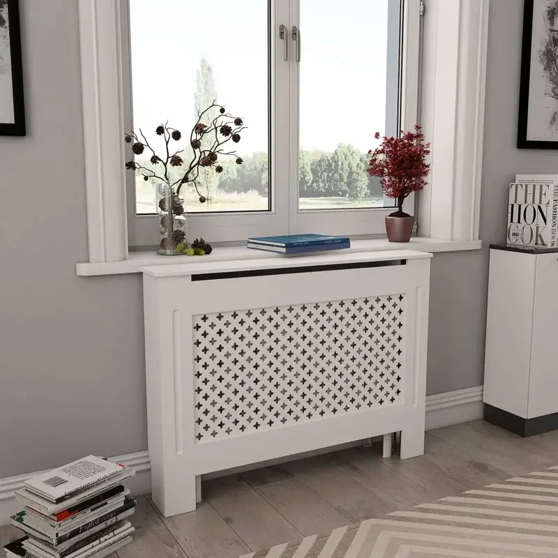 MDF contamporary  Elegent white Radiator heater Covers Medium Modern Cabinet Radiator