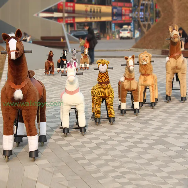 Happy Island CE оптовая продажа Механическая бегущая лошадь игрушка лошадь на колесах для детей
