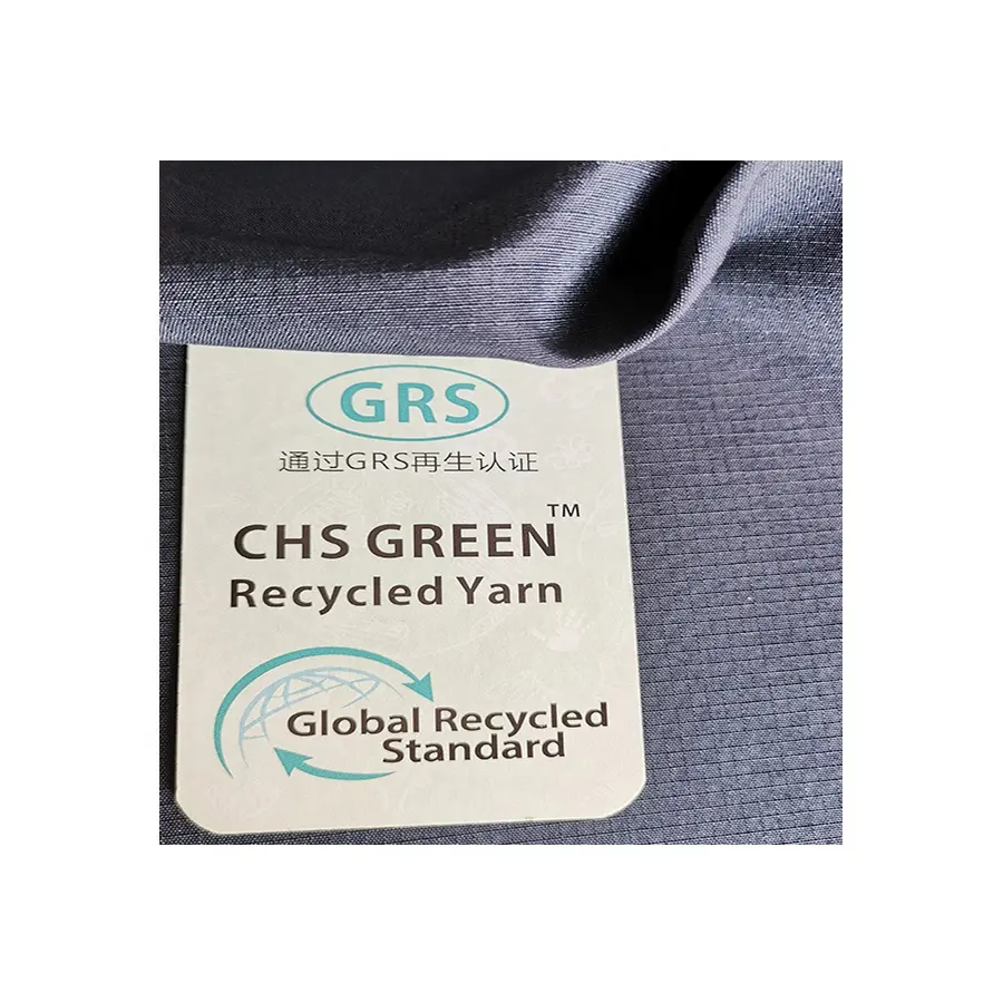 sustainable environment-friendly waterproof PU coated 228T ribstop taslon 100% recycled polyester fabric