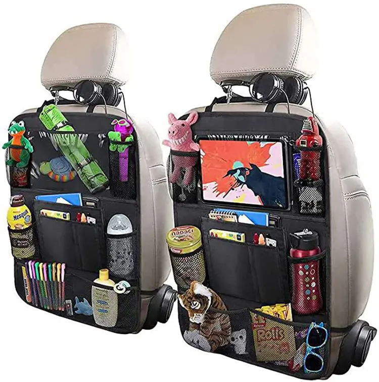 Amazon's Hot Sales Car Backseat Organizer Car Organizers With Touch Screen Tablet