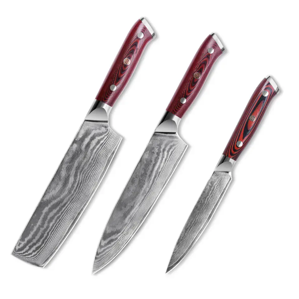 2023 хит продаж кухонные принадлежности vg10 67 слойный нож из дамасской стали кухонные ножи