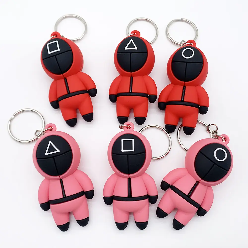 Keychain Squid Game Costume Toys Keychain Halloween Squid Game Movie Toys for Kids New Arrival