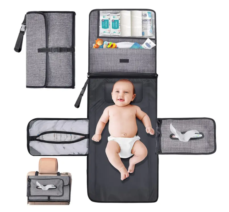 2021 China Big Factory Hot Selling Diaper Changing Mat Detachable Travel Stylish Portable Baby Diaper Changing Pad