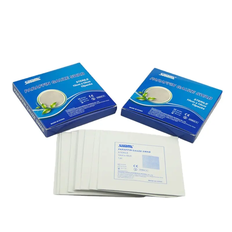 High quality medical dressing paraffin pad sterile vaseline gauze