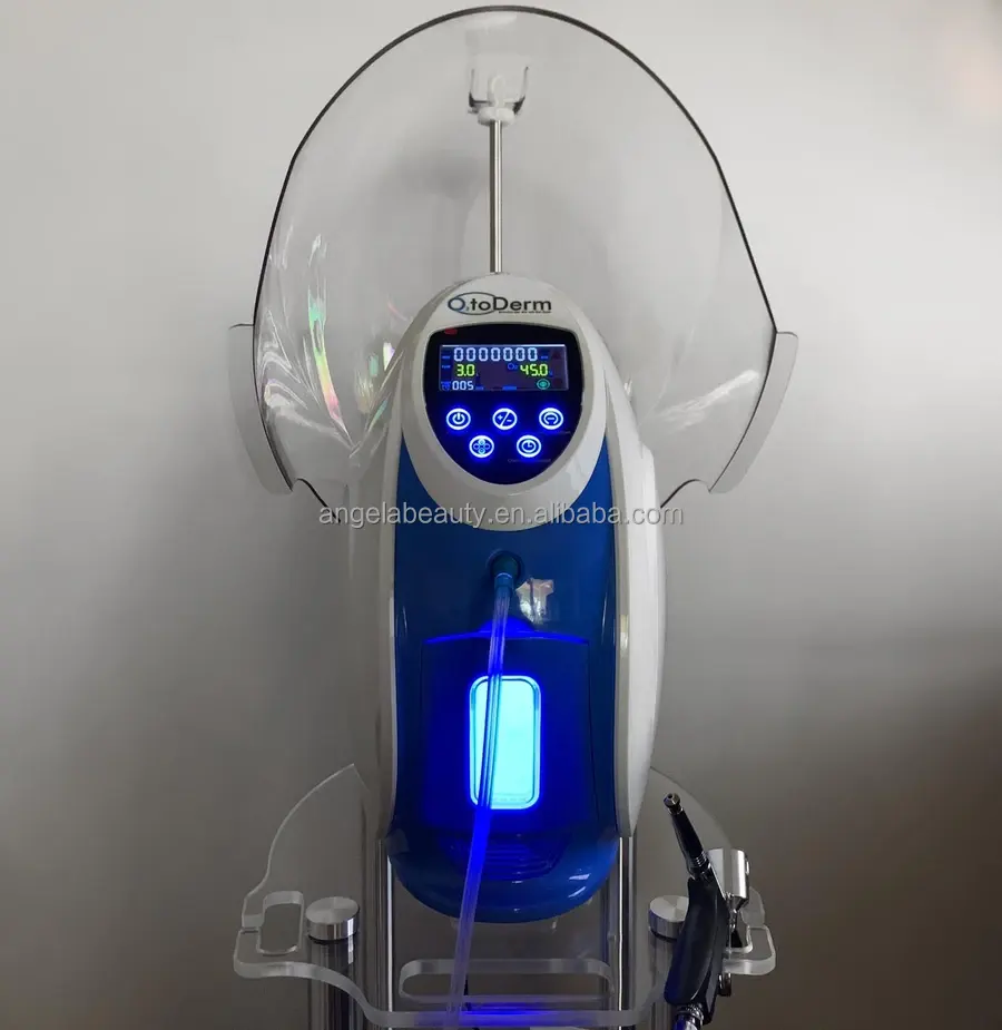 Newest O2 to Derm Oxigen Therapy Skin Rejuvenation Facial Machine with Oxygen Dome Facial Machine