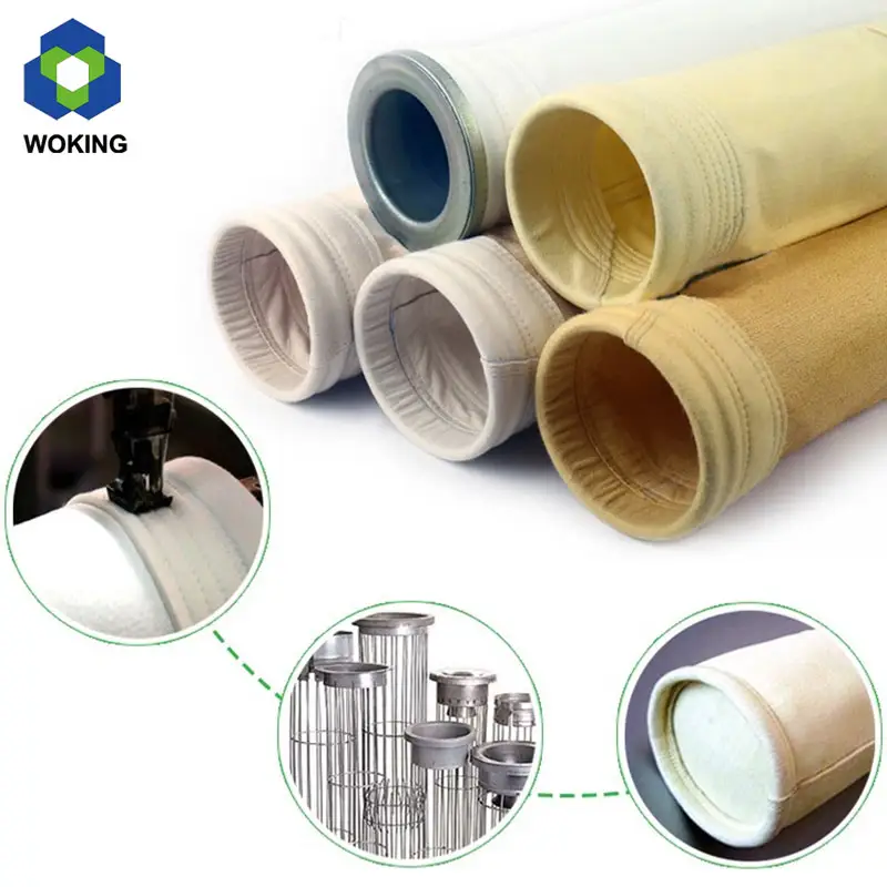 Polyester/Acrylic/Aramid/Flumex/PTFE Bag Filter Dust Collector Filter Bag