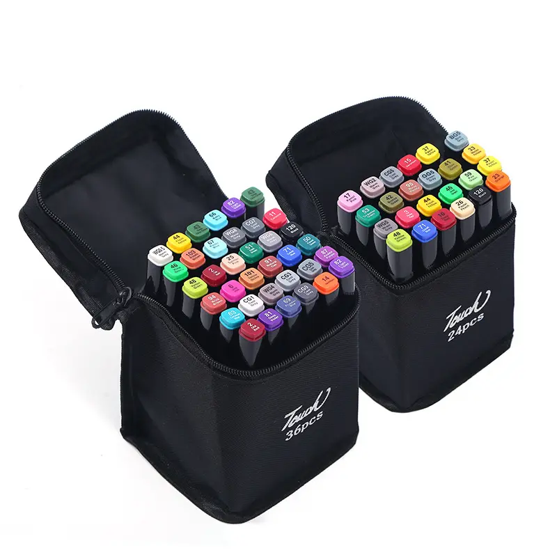 Wholesales Dual Tip Permanent Art Watercolor Alcohol Based Markers for Sketching Markers