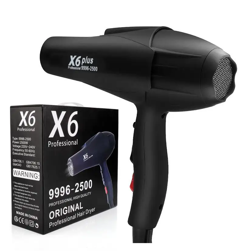 X6 resuxi Профессиональный 2500 Вт высокая температура Парикмахерская ножницы холодного и горячего воздуха Электрический 31 м/с отрицательных ионов волос дует сушилки