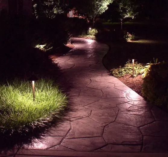 12v led landscape path light dome spread light