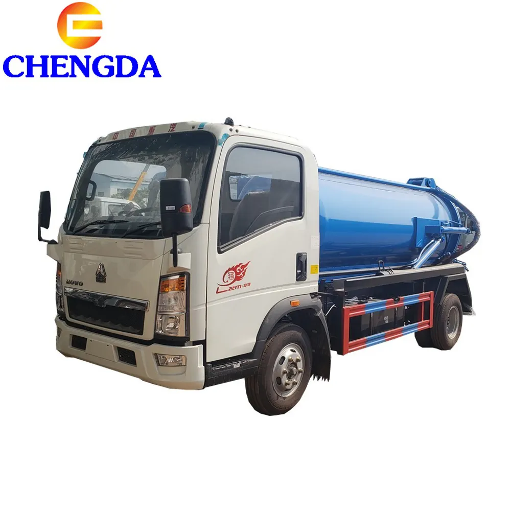 Sinotruk Sewer Cleaning Truck HOWO Vacuum Sewage Suction Tanker Truck Hot Sale