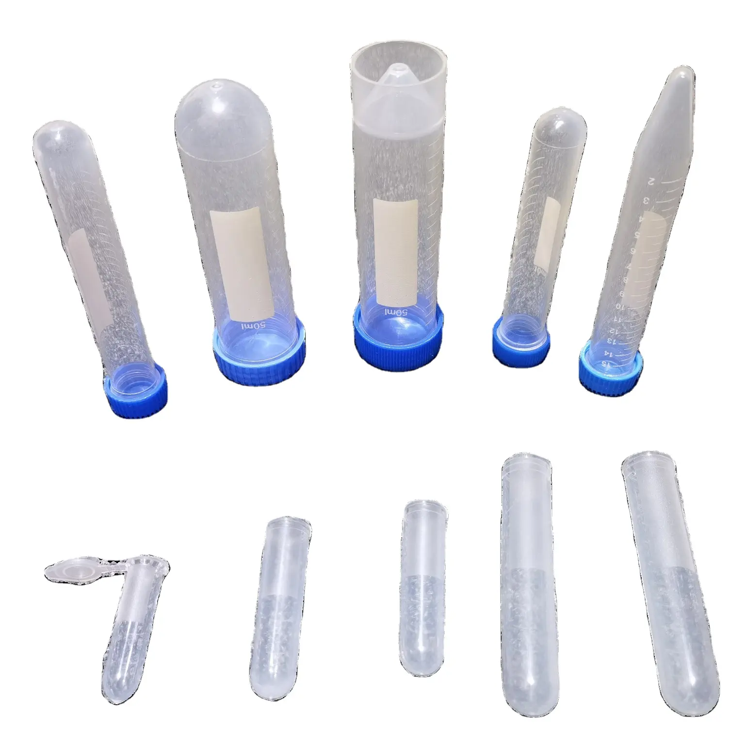 Centrifuge Tube White Graduation Transparent Plastic Material Clean Origin Laboratory Colour Product Place Model Teaching Platic