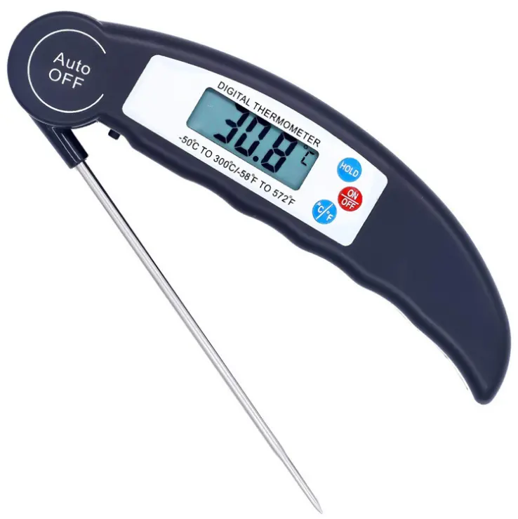 Wholesale Portable LCD Display Digital Electronic Foldable BBQ Cooking Meat Grill Thermometer